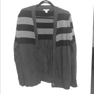 Paraphrase men’s cardigan gray and black S…